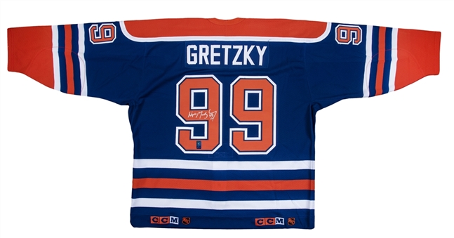 Wayne Gretzky Signed Edmonton Oilers Road Jersey (WG Authentic & Beckett)